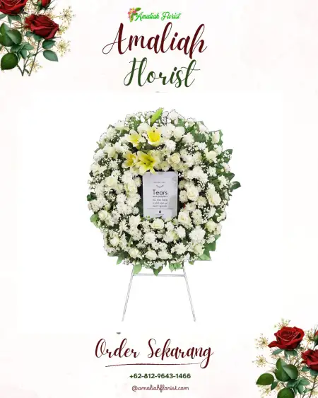 Krans Bunga Duka Mauk Barat